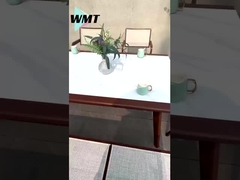 Устойчивый металлический стол и стулья для наружного использования легкие, проницаемые и долговечные.